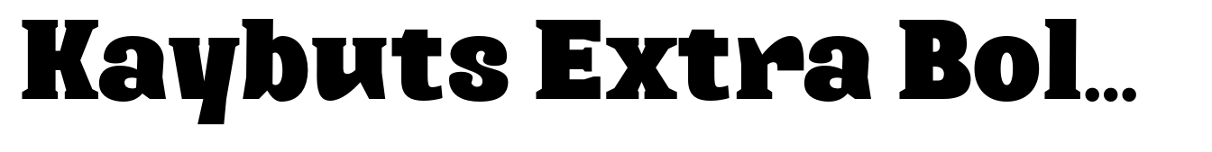 Kaybuts Extra Bold Semi Serif
